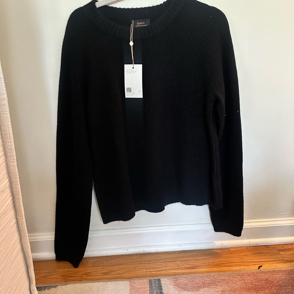 Mongolian Cashmere Fisherman Crewneck Sweater
